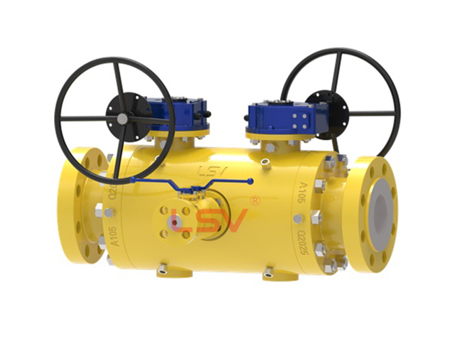 Modular double block & bleed (DBB)trunnion ball valve