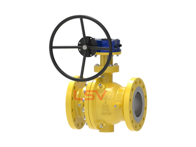 Cast trunnion ball valve